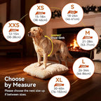 VIVAGLORY Softjoy Dog Coat, Dog Jacket for Winter & Christmas, Coat with Harness Hole, Reversible Plaid Checkered Warm Fluffy Heavy Duty for Puppy, M, Red Black