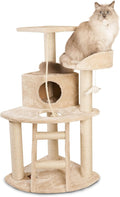 Majestic Pet Products 48 inch Beige Casita Cat Furniture Condo House Scratcher Multi Level Pet Activity Tree