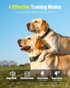 Dog Shock Collar 2 Dogs (10-120Lbs) - 3300FT Dog Training Collar with Remote for Small Medium Large Dogs, LED Light IPX7 Waterproof Electric with Beep Vibration Shock & Safety Lock