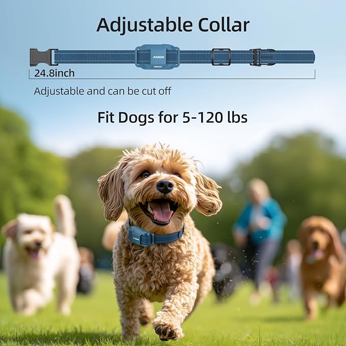 Jugbow Dog Training Collar for 3 Dogs – 4200FT Training Collars with Remote, Rechargeable IPX8 Waterproof E-Collars for Small, Medium & Large Dogs (5-120 lbs)
