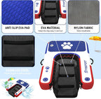FBSPORT Inflatable Dog Boat Ramp Floating Dock Water Ladder for Pool, Boat, Non-Slip EVA Floating Ladder Pool Ramp for Dog Up to 220 LBs, Safe & Easy Access