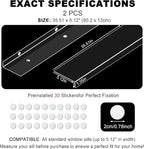 Ultra Clear Window Sill Protector - Scratch & Chew Proof Pet Guard for Dogs & Cats, Easy Install Transparent Ledge Cover, No Residue
