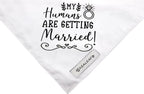 Realeaf Engagement Gift, My Humans are Getting Married Dog Bandana, Dog Wedding Outfit for Boy and Girl, Premium Durable Fabric, Dog Engagement Announcement for Large and Extra Large Dogs (X-Large)