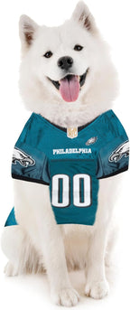 Pets First NFL Philadelphia Eagles Dog Jersey, Size Small, Football Shirt Costume for Pet, Dog Sports T-Shirt, NFL Team Clothing for Cats, Licensed Pet Apparel Available in 7 Sizes and 32 Teams