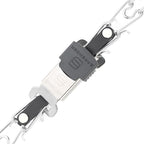 Herm Sprenger Prong Collar with Quick Release Cliclock Buckle & Biothane Insert & Swivel Ring | Chrome Plated Steel No Pull Dog Training Collar Made in Germany, Black 16in x 2.25mm Necks up to 13-14in
