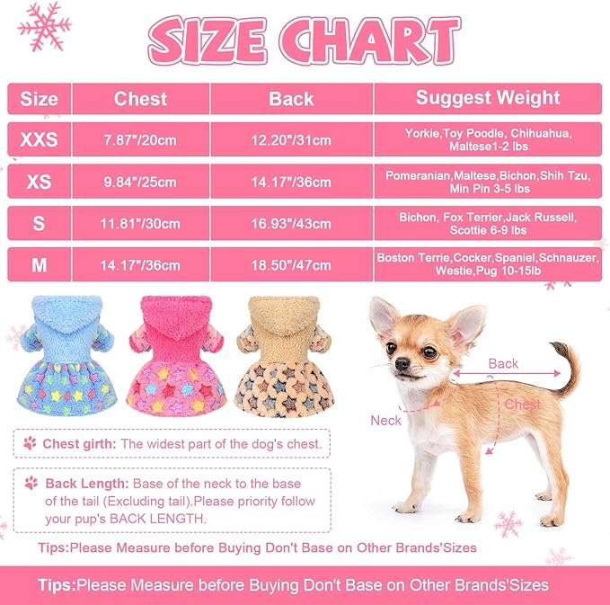 Dog Hoodie Dog Sweater Winter Puppy Clothes for Small Dogs Boy Girl Pet Hoodies Cold Weather Doggie Coats Fall Doggy Sweatshirt for Chihuahua Yorkie Cat Sweater Costume, Rose Pink, XXS