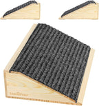 Dog Ramp for Stairs, Non-Slip Dog Stairs, Sturdy Wooden Pet Steps for Small Dogs and Cats Fits Staircase Indoor, Assist for Injured and Older Pets(2 Pack/M, Light Wood)