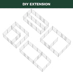 FXW Homeplus Unleashed Indoor Dog Playpen - Stress-Free and Safe Play, Heavy Duty 40 Inch 16 Panels Dog Pen with Connectors (Pack of 2) for Medium and Large Dogs, White│Patented