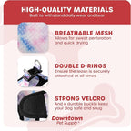 Downtown Pet Supply Step-in Dog Harness – No Pull, Adjustable Padded Mesh with Reflective Trim, Secure Buckle Strap – Comfortable & Breathable Small Dog Harness, Small, Tye Die
