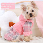 Dog Hoodie Dog Sweater Puppy Clothes for Small Dogs Boy Girl Pet Hoodies for Dogs Cold Weather Doggie Coats Fall Doggy Sweatshirt for Chihuahua Yorkie Cat Sweater Costumes, Small, Pink