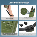 Dog Shock Collar 2 Dogs (5-120Lbs) - 4500FT Dog Training Collar with 3 Training Modes, Security Lock,Reflective Nylon Colar，IP67 Waterproof＆Rechargeable e-Collar with Remote for All Breeds, Sizes