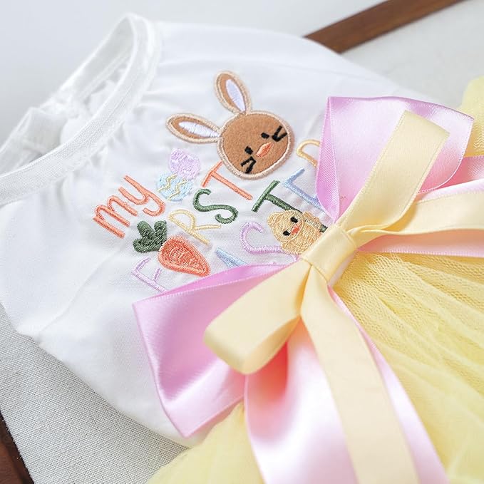 Furbabycare® Elegant Sweet Easter Puppy Dog Blingbling Princess Skirt Pet Dog Lace Cake Camisole Tutu Dress C-Easter Bunny-6 Small
