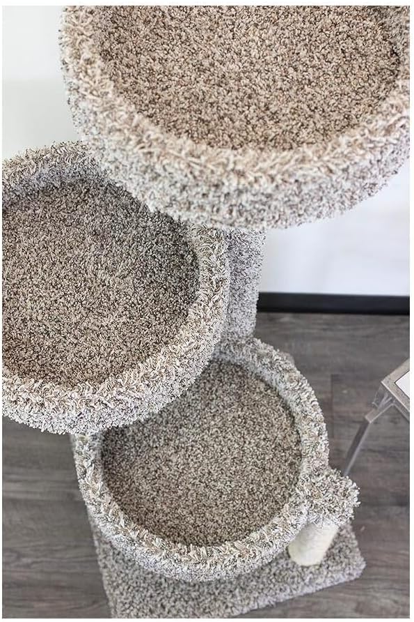Cat Tree Tower, Multi-Level Climbing Post for Indoor Cats - 26" x 24" x 46"