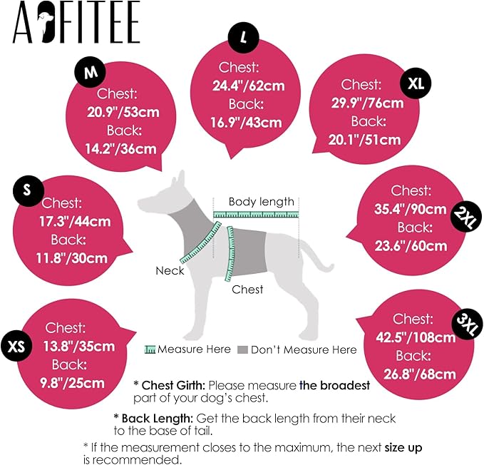 AOFITEE Large Dog Coat, Waterproof Dog Jacket Winter with Harness Built in, Warm Fleece Pet Puffer Jacket with Zipper, Cold Weather Coats for Dogs, Reflective Pet Snowsuit, Great Dane, Pink XXXL