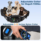 Remote Dog Training Collar Rechargeable IPX7 Waterproof with Beep Vibration & LED Flash Modes 3300ft Range for Small Medium Large Dogs