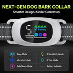 Dog Bark Collar with Remote – 2-in-1 Automatic & Manual Modes, Smart Anti Bark Dog Training Collar with Beep, Vibration & Shock, 330FT Range, IP67 Waterproof, Rechargeable (8-150lbs)
