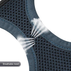 YIMEIS Dog Harness and Leash Set, No Pull Soft Mesh Pet Harness, Reflective Adjustable Puppy Vest for Small Medium Large Dogs, Cats (Navy, Small (Pack of 1)