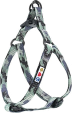 Pawtitas Reflective Step-in Dog Harness – Adjustable No-Pull Vest for Puppies to Seniors, Safe & Comfortable, XS Camo Grey