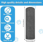 Trimmable Cat Scratching Post Carpet Covered 78.7”x15.8” Self-Adhesive Cat Tree Shelves Replacement Parts Mat Cat Scratcher for Cat Tree Shelves Steps Couch Furniture DIY Protector(Dark Gary)