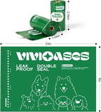 VIVIOASES 2.0g Extra Thick Dog Poop Bags, 33% Thicker Heavy Duty Leak-Proof Pet Waste Bags, Lavender Scented, 240 Count (16 Rolls), Opaque & Puncture Resistant