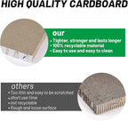 PatiencET Cat Scratcher Cardboard 3 PCS Cat Scratch Pad Reversible Scratcher Texture Design Durable Cat Scratching Pad