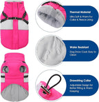 KOESON Dog Coat, Warm Dog Winter Coat for Giant Breeds, Waterproof Dogs Jacket with Harness, Reflective Pet Fleece Lined Puffer Jacket, Turtleneck & Windproof Coats for Great Dane, Golden Retriever