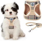 KOOLTAIL Dog Harness and Leash Set for Medium Large Dogs, Step in No Pull Soft Mesh Dog Harness Comfort Padded Pet Vest, Adjustable Reflective Easy Walking Puppy Cats Harnesses Training