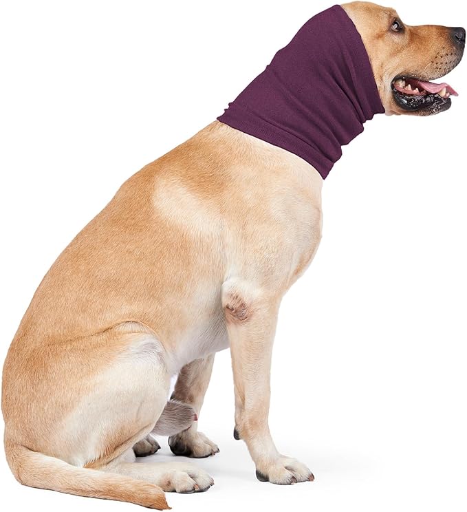 Nanaki Dog Calming Hoodie Ear Wraps for Dogs, Ear Protection Dog Fireworks Ear Head Muffs Dog Warp Anxiety Relief, Dog Hematoma Ear Wrap, Dog Head Cover The Grooming and Force Drying Dog Ear Protector