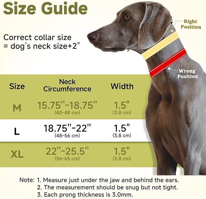 Mayerzon Martingale No Pull Collar for Large Medium Dogs, Patented Dog Walking Training Collar for Pulling, 1.5'' Wide Alloy Buckle, Neoprene Padded, Adjustable, Reflective, Easy to Use(L, Black)