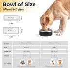 Stainless Steel Dog Bowls - Metal Dog Dish for Large Dogs, Insulated, Non Slip, Easy to Clean, 40oz, Black