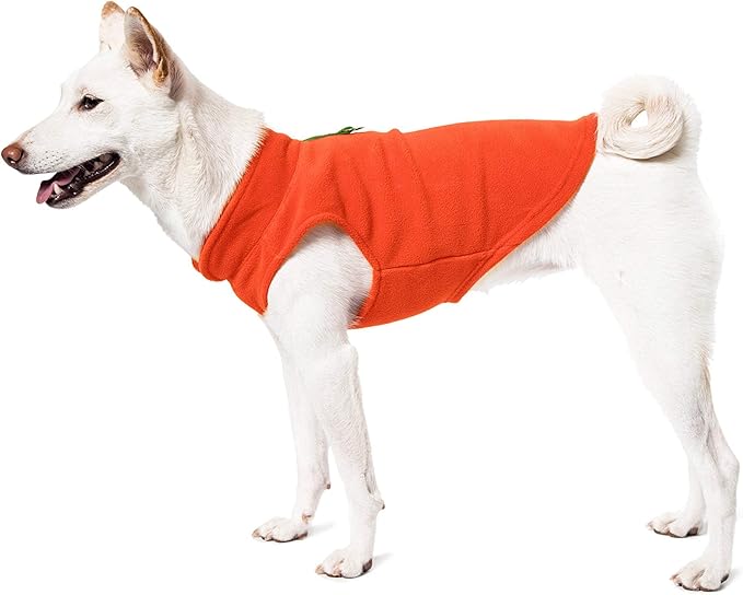 Gooby Fleece Vest Dog Sweater - Navy, Large - Warm Pullover Fleece Dog Jacket with O-Ring Leash for Small to Medium Dogs
