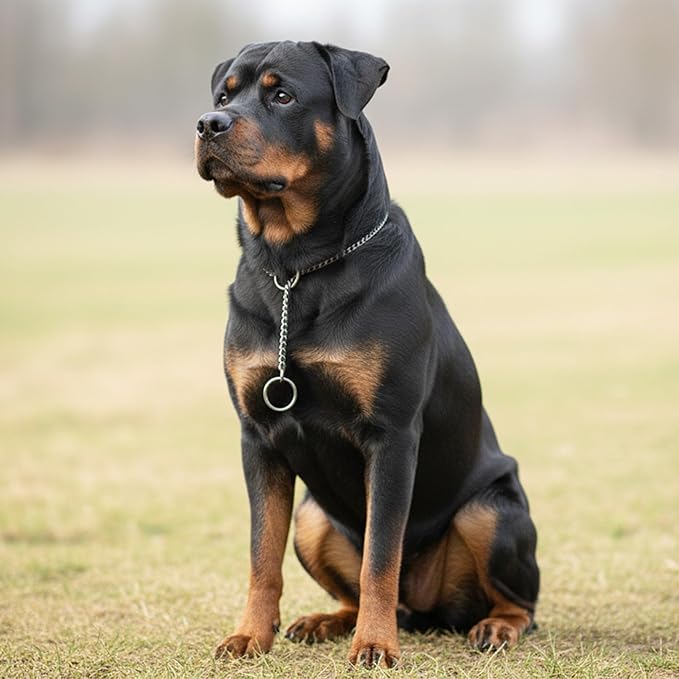 Dog P Snake Chain Chrome Plated Metal Dog Training Choke/Collar-Fully Guaranteed Against Rust Tarnish or Breakage-Recommended for Professional Training (Rose Gold, 5mm * 20")