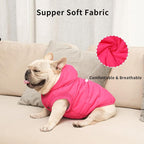 Fleece Lining Extra Warm Dog Hoodie in Winter for Large Dogs Jacket Pet Coats with Hooded Pink XL