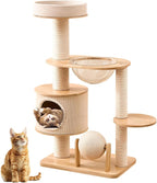 Generic Cat Tree Tower Integrated Wood Cat Nest Climbing Frame with Scratching Post Cats House Pet Toy Pet Supplies Climbing Frame