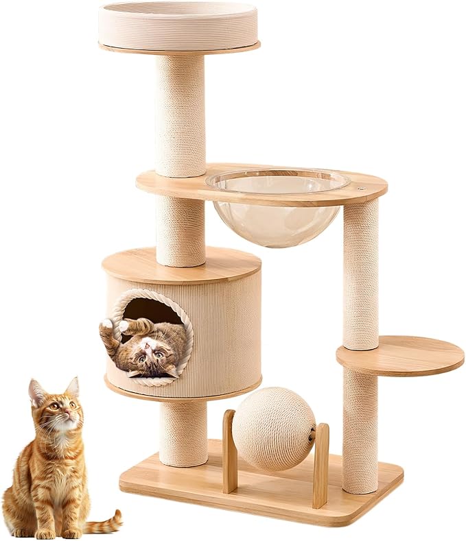 Generic Unique Nest Jumping Platform Wear Resist Decorative Tower Cat Bed Breathable Pet Supplies Climbing Frame