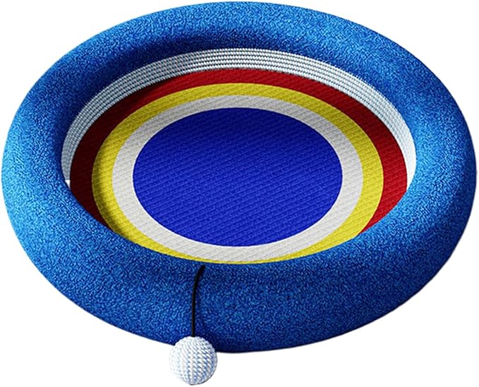Cat Scratching Pad - Sisal Interactive Toys Bed | Kitten Scratch Mat Furniture Protector - for Small Large Breed Balcony Living Room Bedroom Home Travel Indoor Daily All-Season