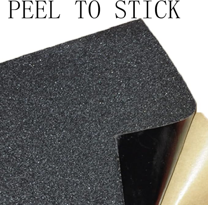 10pcs Cat Scratching Manicure Strips - Nail File for Cats Scratch Liner for Litter Box Furniture Door Floor Peel Stick Scratching Sandpaper (Black 10pcs)