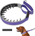 Mayerzon Martingale Dog Collar for Pulling, Patented No Pull Training Walking Collar with Buckle for Medium Large Dogs Bulldog Pitbull German Shepherd, Reflective, Adjustable, Heavy-Duty(M, Purple)