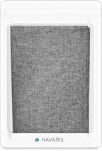Navaris Cat Scratch Armrest Organizer - Sisal Furniture Protector Scratching Pad for Cats - Scratcher Mat Cover for Sofa Couch Armchair - Light Gray