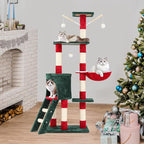 Magshion 54" Cat Tree for Indoor Cats, Sturdy Cat Tower for Cats 20 lbs+, Multi-Level Climbing Tower with Scratching Posts, Ladder, Condo, Top Perch and Hanging Toy