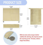 Couch Protector from Cat Claws,Dual-Sided Fit for Left & Right Sofa Arms, Multiple Colors to Blend with Any Home Decor, Couch Corner Protectors for Cats and Cat Scratch Furniture Protector(Warm Beige)