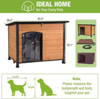 GUTINNEEN Extra Large Heated Dog House Outdoor Insulated Dog House Weatherproof Dog Kennel with Thermostat-Controlled Heating Pad, 6-Sided Thermal Liner, Chew-Proof Metal Frame for Large Dog Breeds,XL