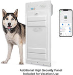 Power Pet Roll Up Automatic Electronic WiFi Pet Door by High Tech Pet - Space-Saving, Pet Operated Dog Door, App Control, Safe, Secure, Air Tight (Door Mount, Large)