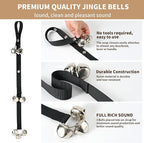 Upgraded Puppy Bells Dog Doorbells for Door Knob/Potty Training/Go Outside-Dog Bells for Puppies Dogs Doggy Doggie Pooch Pet Cat for Dog Lovers-Premium Quality-3 Snaps for Length Adjustment