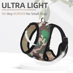 PUPTECK Soft Mesh Dog Harness and Leash Set Pet Puppy Cat Comfort Padded Vest No Pull Harnesses, Camouflage, M