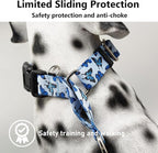 Martingale Collar for Dogs with Buckle Nylon Slip No Pull Training Dog Collars (Blue Butterfly, XLarge)