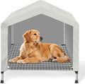 Elevated Dog House for Outdoor or Indoor - Waterproof Dog Tent Cat House, Dog Sunshade Tent, Pet House with Removable Cover, Suitable for Medium Cats Dogs