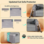 Cat Scratch Protector for Sofa - Couch Protector from Cat Claws Fit for Both Arm Side of Sofa,Couch Corner Scratcher with Expanded Coverage Color-Matched Sisal Pad Universal Fit