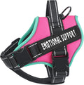 voopet Service Dog Harness, Emotional Support Pet Vest Harness, Reflective Breathable & Adjustable No Pull ESA Harness for Small Medium Large Dogs (with 4 PCS Removeable Tags),X Small (Pack of 1)