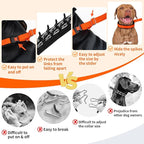 Mayerzon Martingale No Pull Collar for Medium Large Dogs, Patented Anti Pull Dog Collar with Buckle for Walking Training, with Neoprene Padding and Reflective Stitching, Adjustable(Sunset Orange, L)